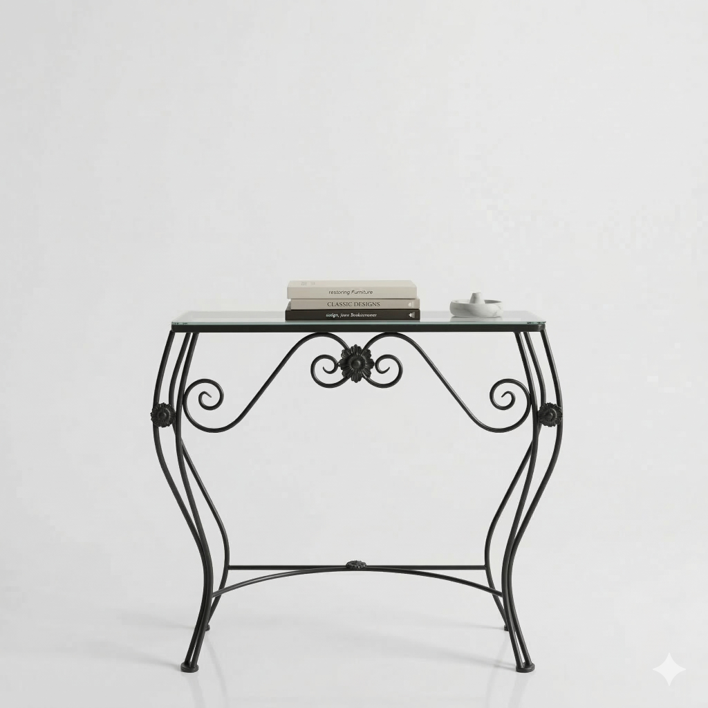 Consola de forja Jaén en negro