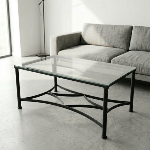 Mesa camilla de forja Alcolea en negro