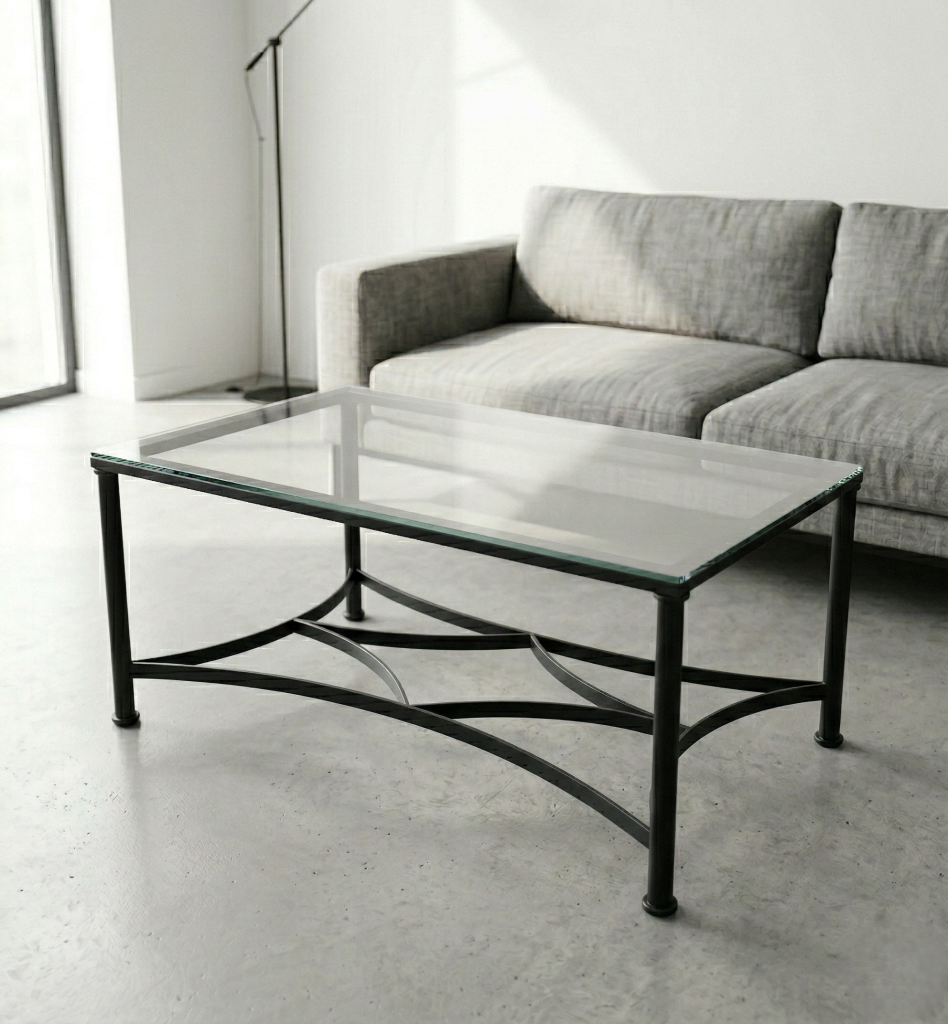 Mesa camilla de forja Alcolea en negro