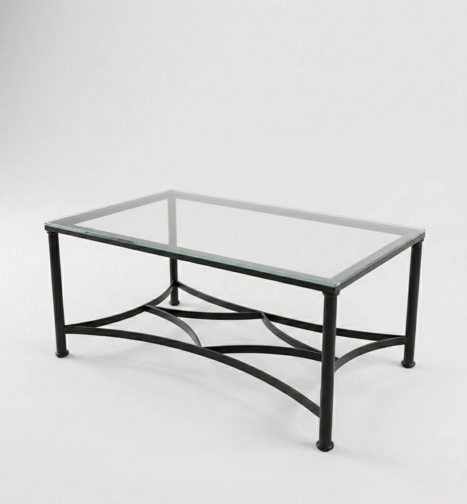 Mesa camilla de forja Alcolea en negro