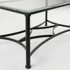 Mesa camilla de forja Alcolea en negro