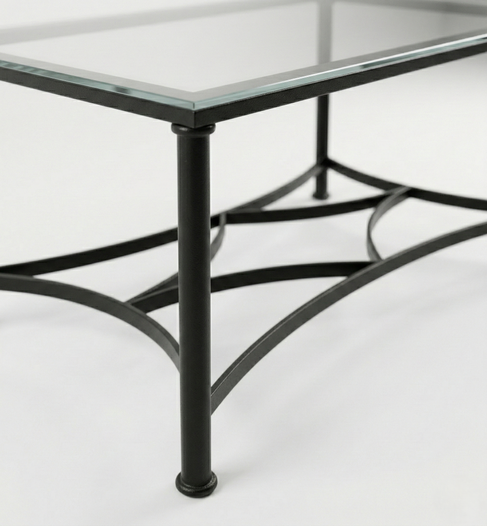 Mesa camilla de forja Alcolea en negro