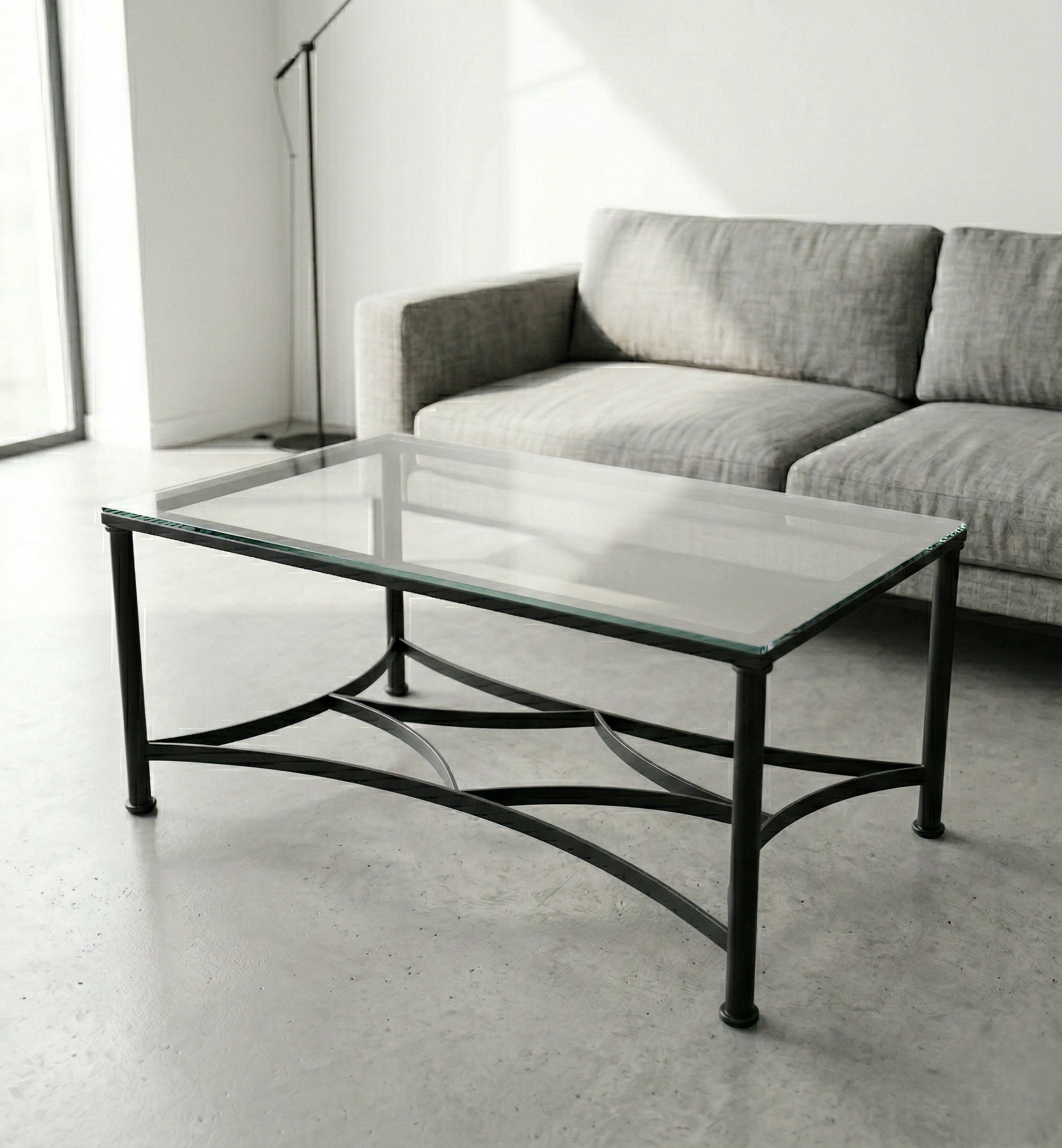 Mesa de forja elevable Alcolea en negro