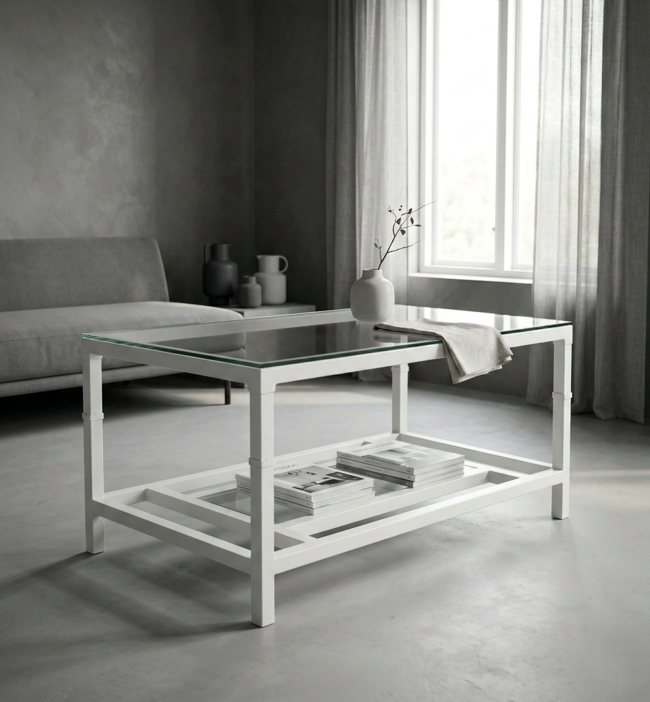Mesa camilla elevable Grazalema en blanco