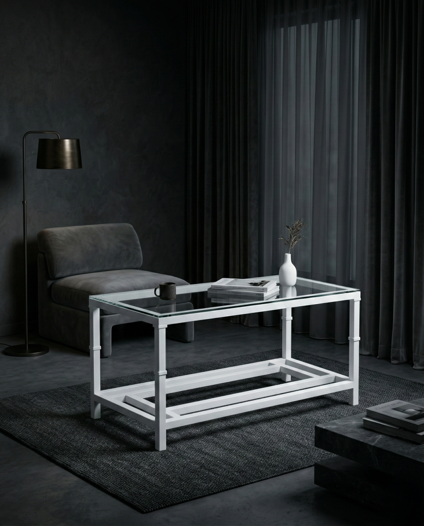 Mesa camilla elevable Grazalema en blanco