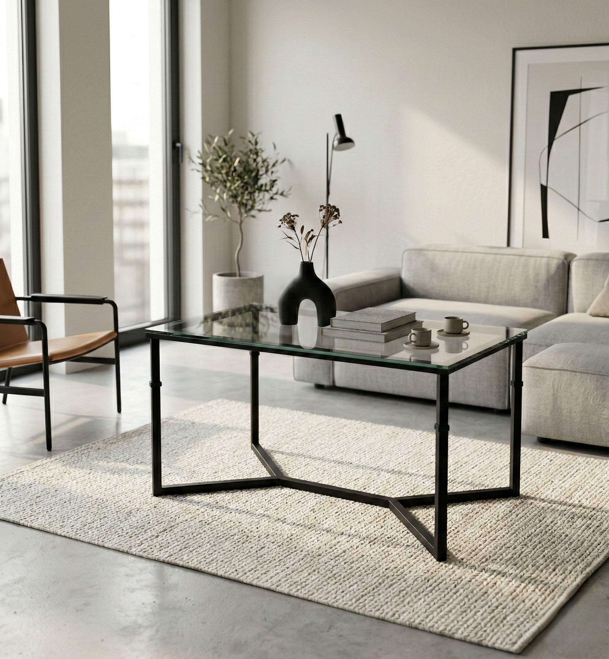 Mesa camilla elevable Huelva de líneas modernas