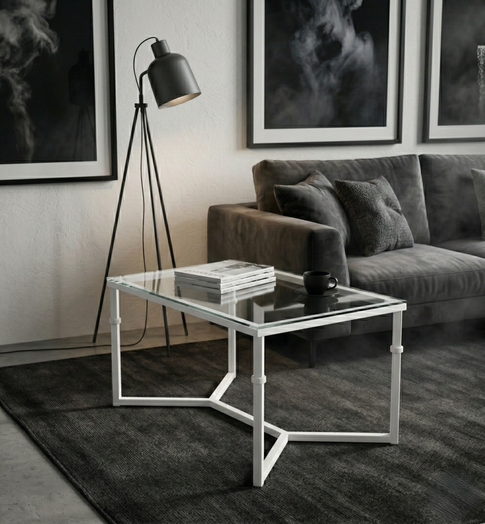 Mesa elevable Huelva en blanco
