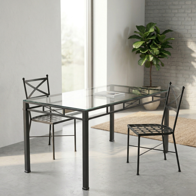 Mesa Forja Florencia Negra