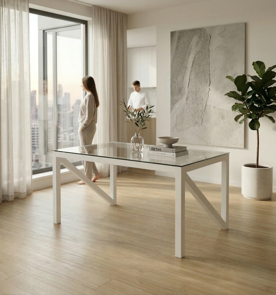 Mesa de jantar Granada em branco