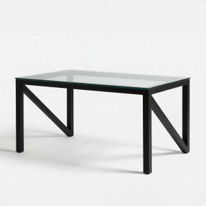 Mesa de forja de estilo moderno modelo Granada fondo blanco