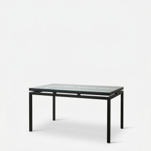 Mesa de forja moderna Jaén en color negra sola