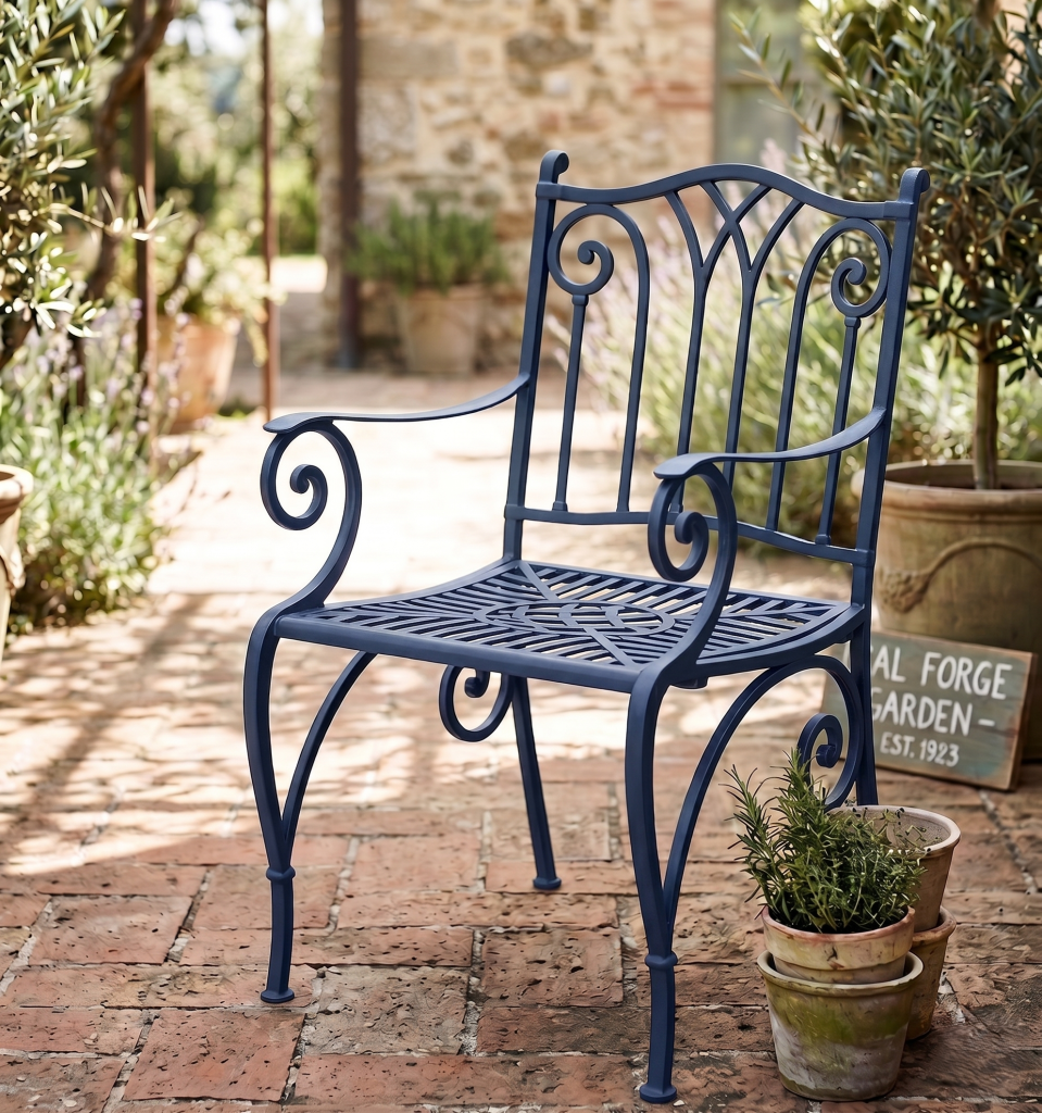 Sillón de alumino Zahara color azul