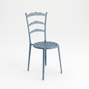 Detalle de silla de aluminio triana