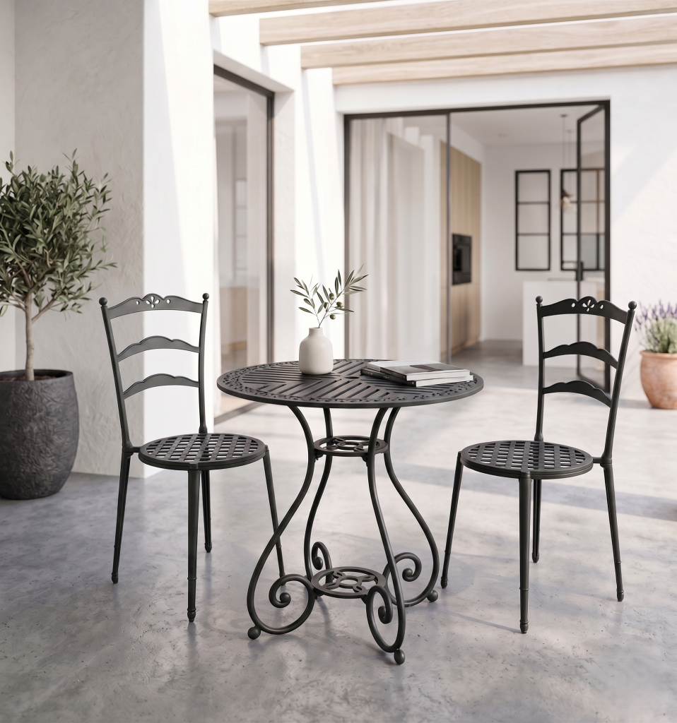 Mesa velador Triana en negro