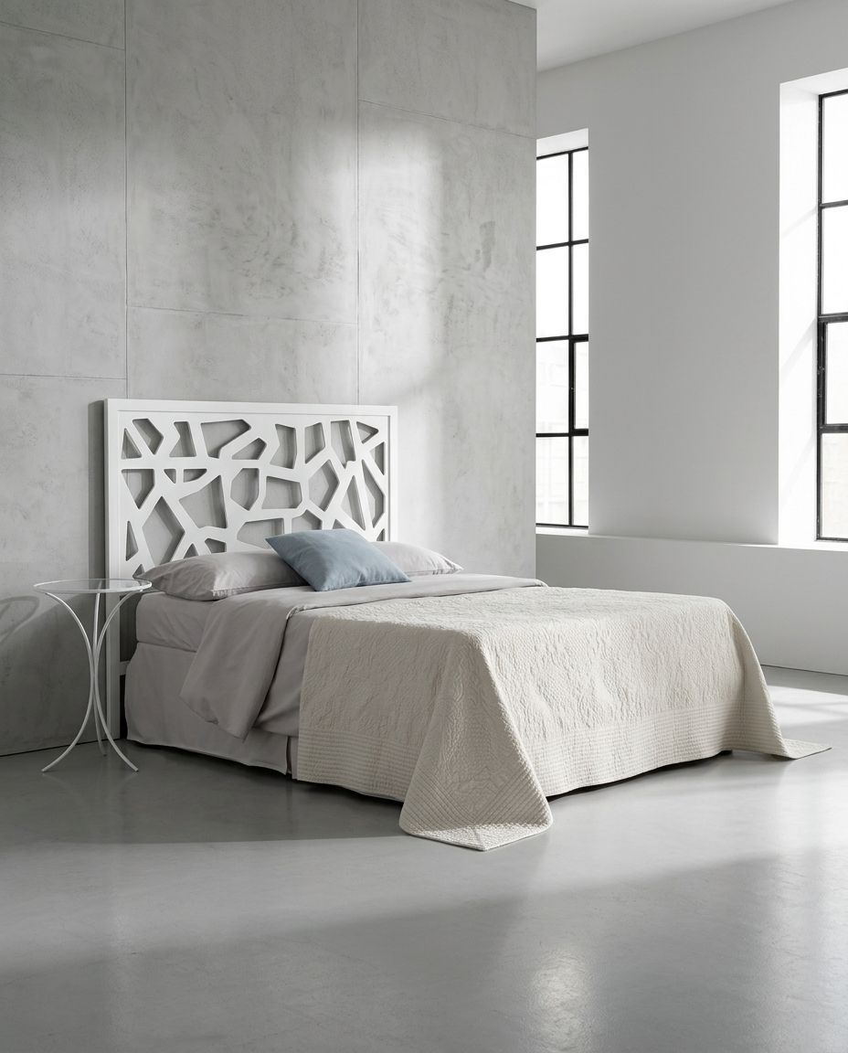 Quarto com cabeceira de ferro forjado e mesa de cabeceira Sevilla